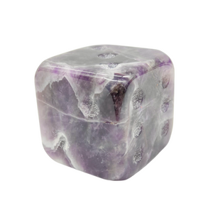 Chevron Amethyst XL Dice # 124