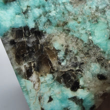 Load image into Gallery viewer, Amazonite + Smoky Quartz Pyramid # 23
