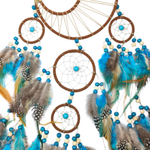 Load image into Gallery viewer, Brown &amp; Turquoise Arrow Dreamcatcher
