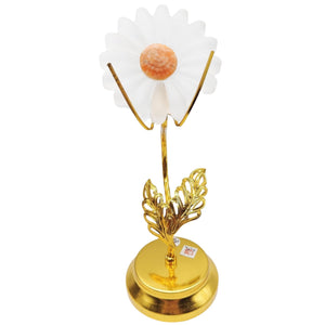 Selenite Daisy + Stand # 128