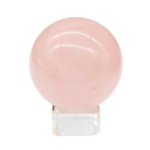 Rose Quartz Sphere + Star # 128