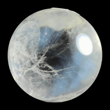 Load image into Gallery viewer, Clear Quartz Blue Feather Needle Sphere # 42
