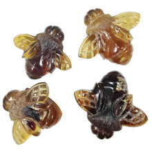 Load image into Gallery viewer, ADRIAN BRAILSFORD - Amber Hand Carved Bee X2
