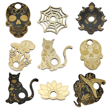 Load image into Gallery viewer, Wooden Cut Out Sphere Stands
