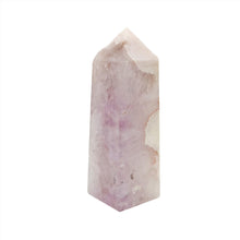 Load image into Gallery viewer, Flower Agate Point + Amethyst Inclusions # 99
