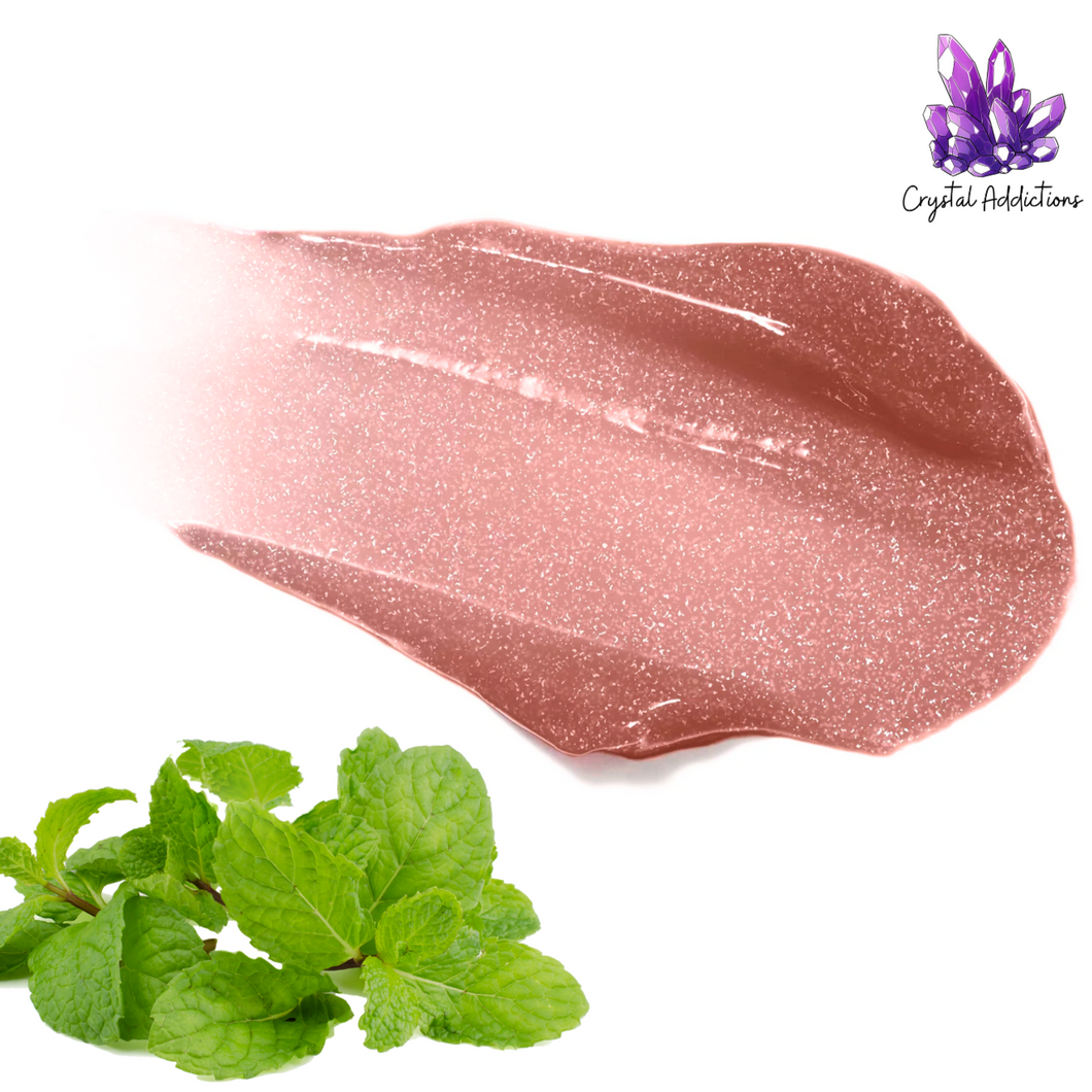 Crystal Addictions Oil Blends - Peppermint Infused Tinted Lip Gloss