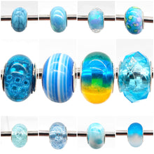 Load image into Gallery viewer, Pandora Inspired Charms - Coloured Plain Aqua
