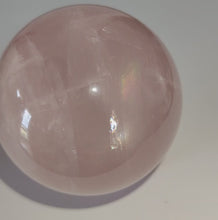 Load and play video in Gallery viewer, Rose Quartz Sphere with Multiple Stars # 79
