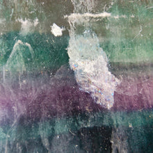 Load image into Gallery viewer, Rainbow Fluorite Slice in Custom Stand # 86
