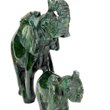 Load image into Gallery viewer, Verdite Mum &amp; Baby Elephant # 115
