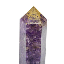 Load image into Gallery viewer, Amethyst Resin Chip Point
