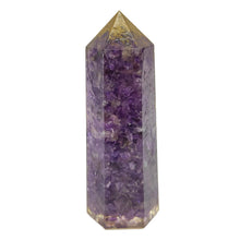 Load image into Gallery viewer, Amethyst Resin Chip Point
