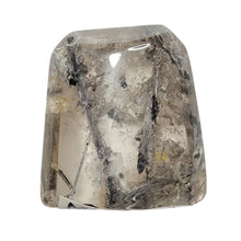 Load image into Gallery viewer, Black Tourmalated Quartz Cabochon # 35
