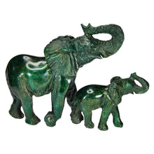 Load image into Gallery viewer, Verdite Mum &amp; Baby Elephant # 115
