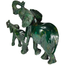 Load image into Gallery viewer, Verdite Mum &amp; Baby Elephant # 115
