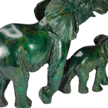 Load image into Gallery viewer, Verdite Mum &amp; Baby Elephant # 115
