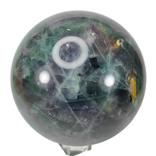 Load image into Gallery viewer, Rainbow Fluorite Sphere # 189
