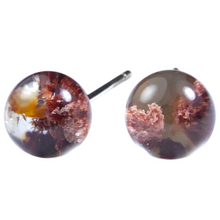 Load image into Gallery viewer, Scenic Garden Quartz Sterling Silver Stud Earring # 141
