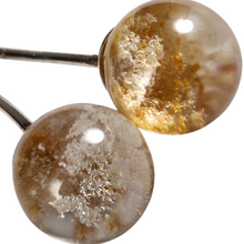 Load image into Gallery viewer, Scenic Garden Quartz Sterling Silver Stud Earring # 146
