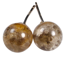 Load image into Gallery viewer, Scenic Garden Quartz Sterling Silver Stud Earring # 194
