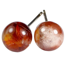 Load image into Gallery viewer, Scenic Garden Quartz Sterling Silver Stud Earring # 4
