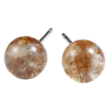 Load image into Gallery viewer, Scenic Garden Quartz Sterling Silver Stud Earring # 57
