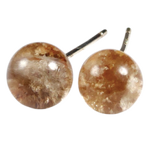 Load image into Gallery viewer, Scenic Garden Quartz Sterling Silver Stud Earring # 57
