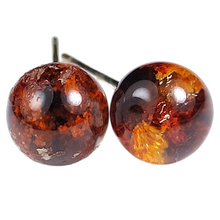 Load image into Gallery viewer, Scenic Garden Quartz Sterling Silver Stud Earring # 82
