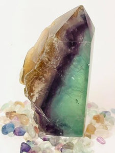 Rainbow Fluorite Point #107