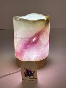 Pink Aragonite Lamp #111