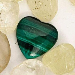 Malachite Puffy Heart # 126