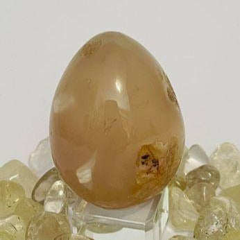 Flower Agate Egg # 128