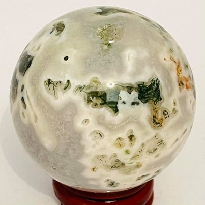Moss Agate Sphere #136