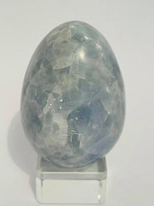 Blue Calcite Egg #158