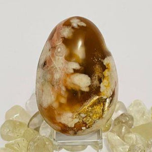 Flower Agate Egg # 160