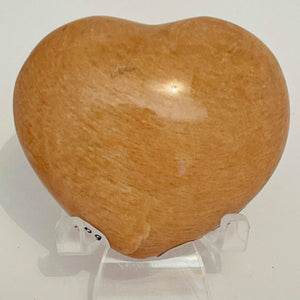 Peach Moonstone Heart #184