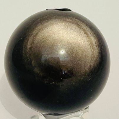 Silver Sheen Obsidian Sphere #187