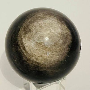 Silver Sheen Obsidian Sphere #187