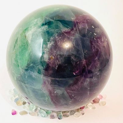 Rainbow Fluorite Sphere #189