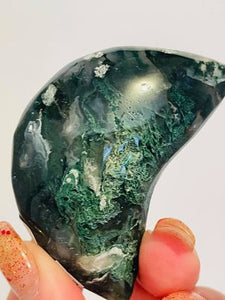 Moss Agate Moon # 22