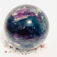 Load image into Gallery viewer, Rainbow Fluorite Sphere #22
