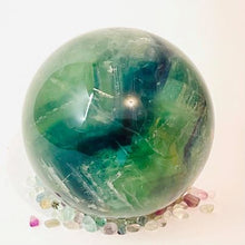 Load image into Gallery viewer, Rainbow Fluorite Sphere #23
