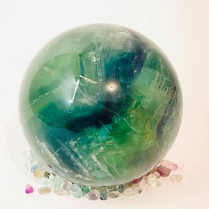 Rainbow Fluorite Sphere #23