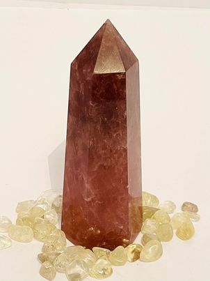 Strawberry Quartz Tower #25