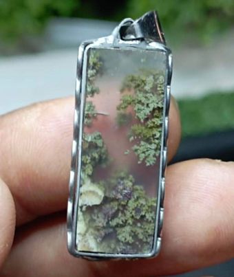 Moss Agate Pendant #154