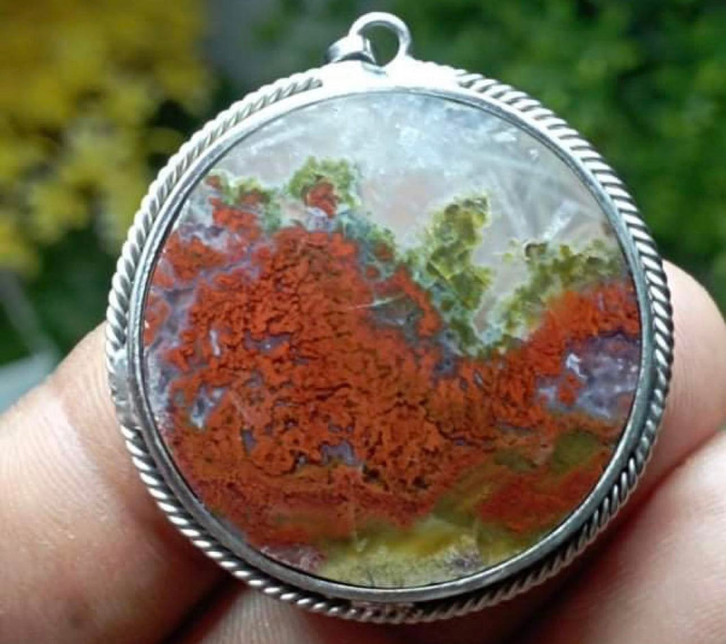 Moss Agate Pendant #52