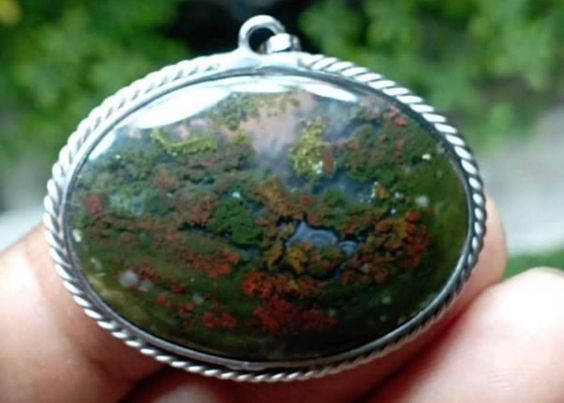 Moss Agate Pendant #115