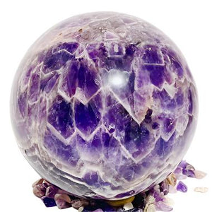 Chevron Amethyst Sphere #10