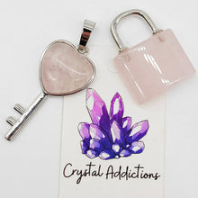 Load image into Gallery viewer, Crystal Lock &amp; Keys
