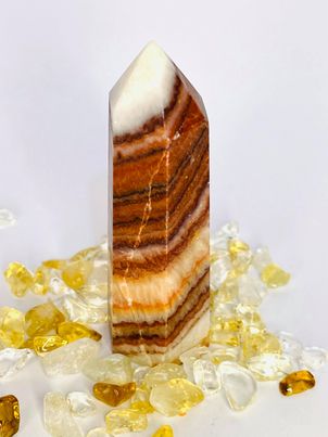 Banded Calcite Point #32
